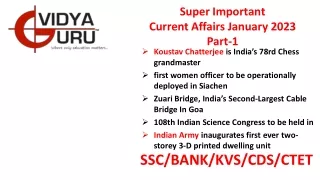 super important current affairs january 2023 part