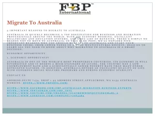 migrate to australia