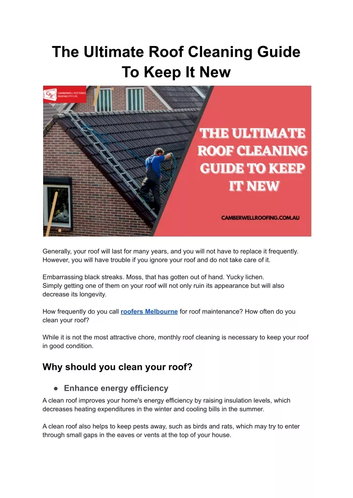 the ultimate roof cleaning guide to keep it new