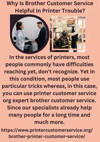Why Is Brother Customer Service Helpful In Printer Trouble