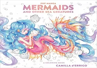 PDF Pop Manga Mermaids and Other Sea Creatures: A Coloring Book ipad