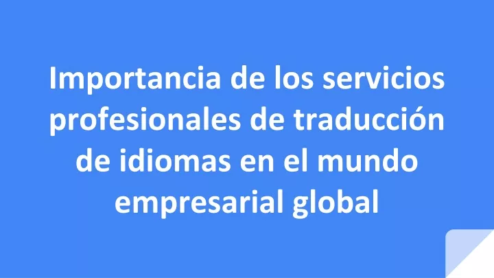 importancia de los servicios profesionales de traducci n de idiomas en el mundo empresarial global