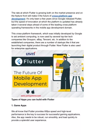 Why Flutter is the Future of Mobile App Development in 2023
