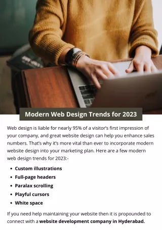 modern web design trends for 2023