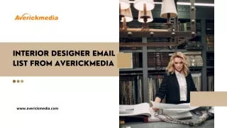 interior designer email list from averickmedia