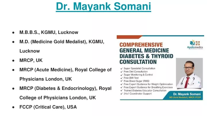 dr mayank somani