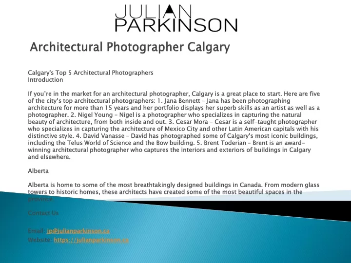 architectural photographer calgary