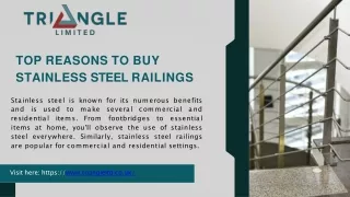Top Reasons to Buy Stainless Steel Railings