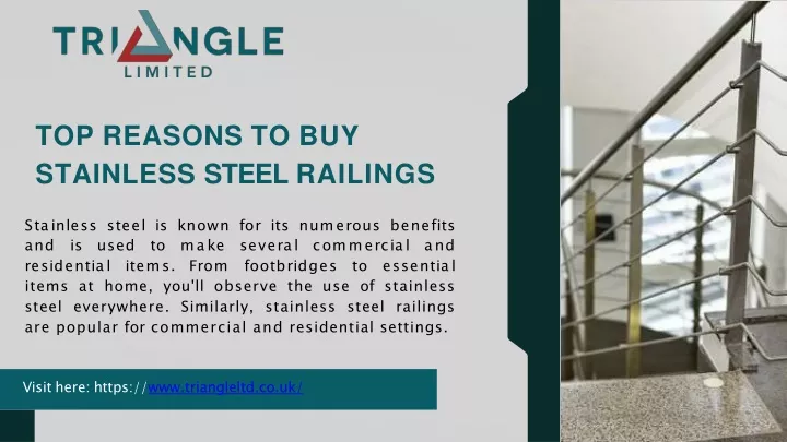 top reasons to buy stainless steel railings