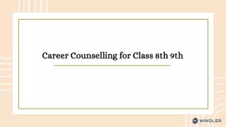 career counselling for class 8th 9th