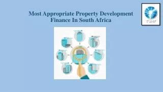 most appropriate property development finance in south africa