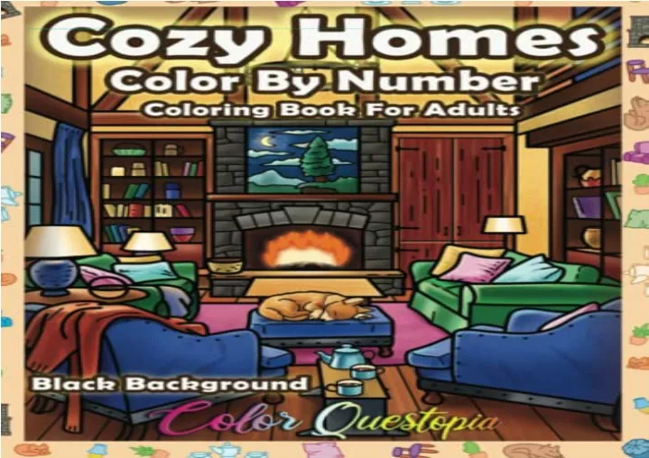 download color by number cozy homes coloring