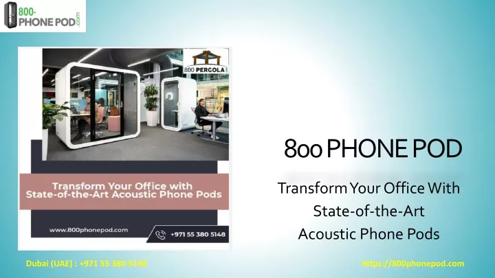 transform your office with state of the art acoustic phone pods