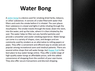 Water Bong