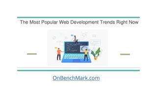 the most popular web development trends right now