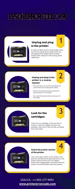How to Fix Epson Printer Error Code 0x9e