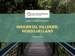 Indkørsel Hillerød, Nordsjælland