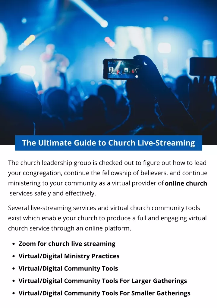 the ultimate guide to church live streaming