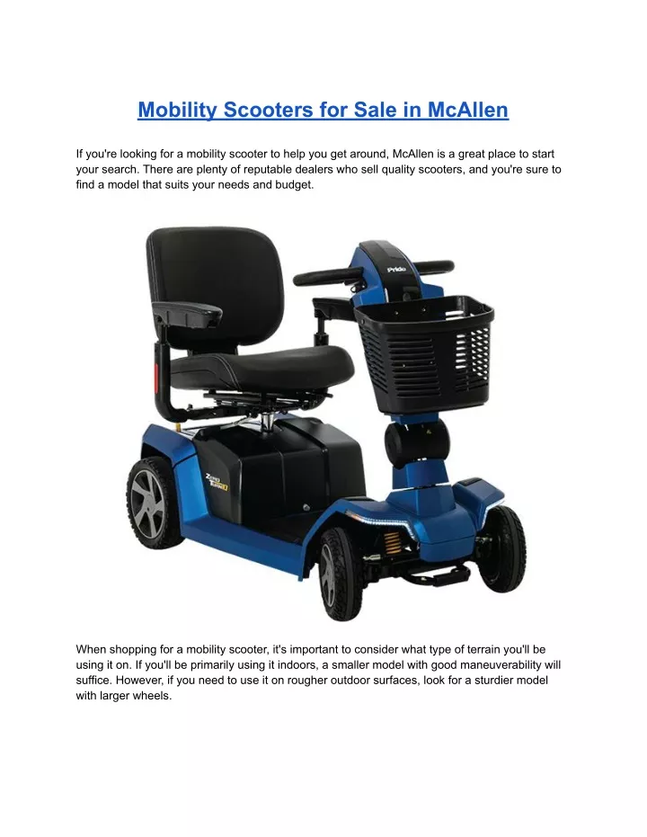 mobility scooters for sale in mcallen