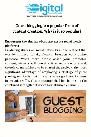 Best Guest Blogging Services - Digital Agency Reseller