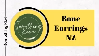 Bone Earrings NZ | Something Kiwi