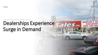 Dealerships Experience Surge in Demand