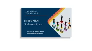 Binary MLM Software | MLM Software Development Company in Delhi