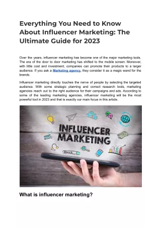 everything you need to know about influencer