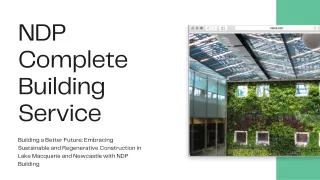 The Benefits of Sustainable and Regenerative Building with NDP Building in Lake Macquarie and Newcastle