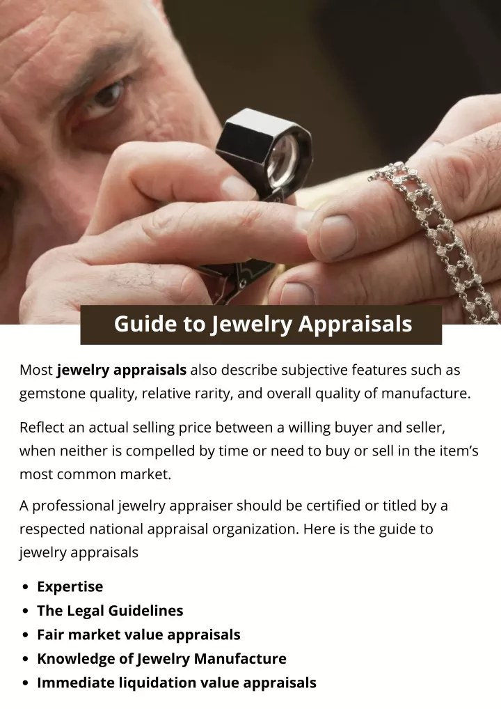 guide to jewelry appraisals