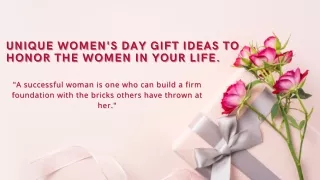 Best Women's Day gift ideas for Her