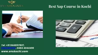 best sap course in kochi