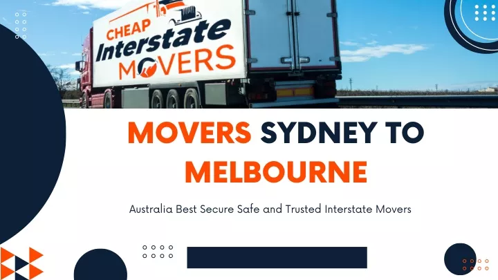 movers sydney to melbourne