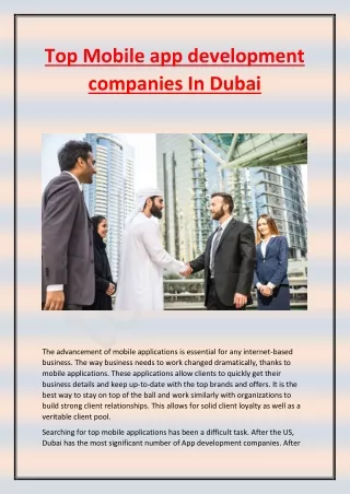 top mobile app development companies in dubai