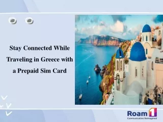 Stay Connected While Traveling in Greece with a Prepaid Sim Card