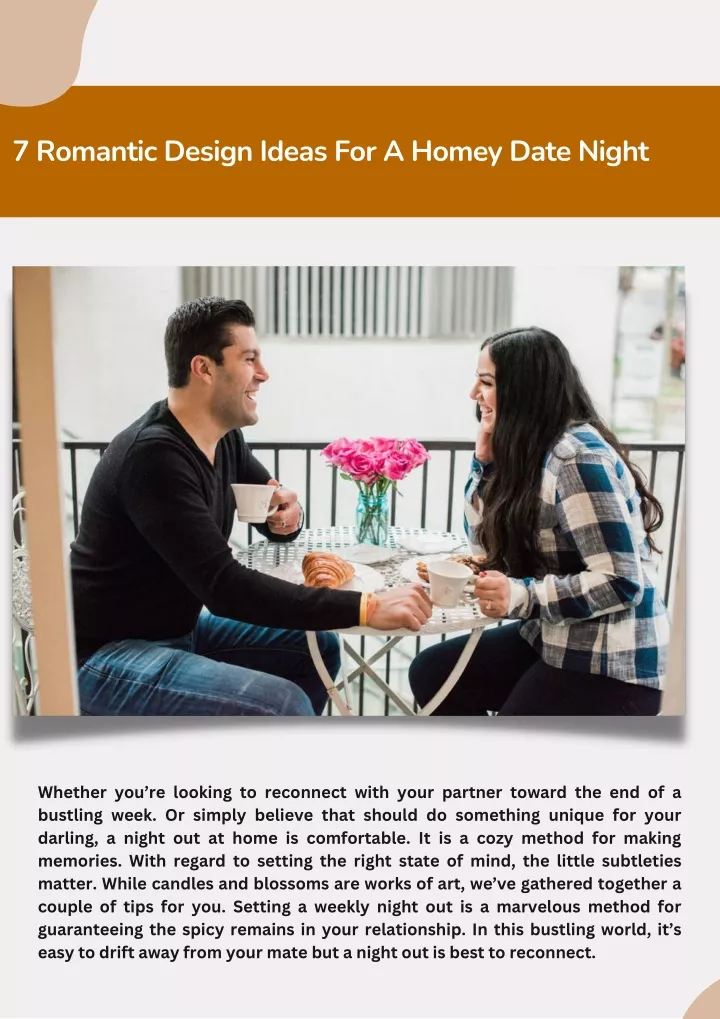 7 romantic design ideas for a homey date night