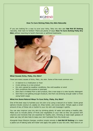 Stop Itching Completely – Eczend