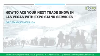 how to ace your next trade show in las vegas with expo stand services