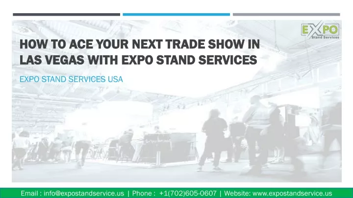 how to ace your next trade show in las vegas with expo stand services