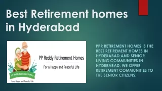 Luxury senior citizen homes in India