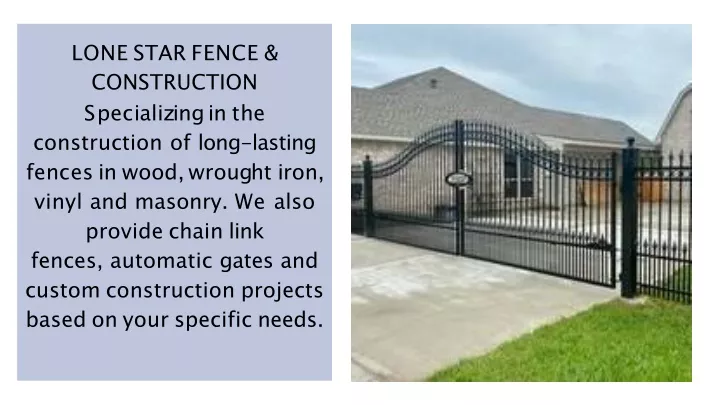 lone star fence construction