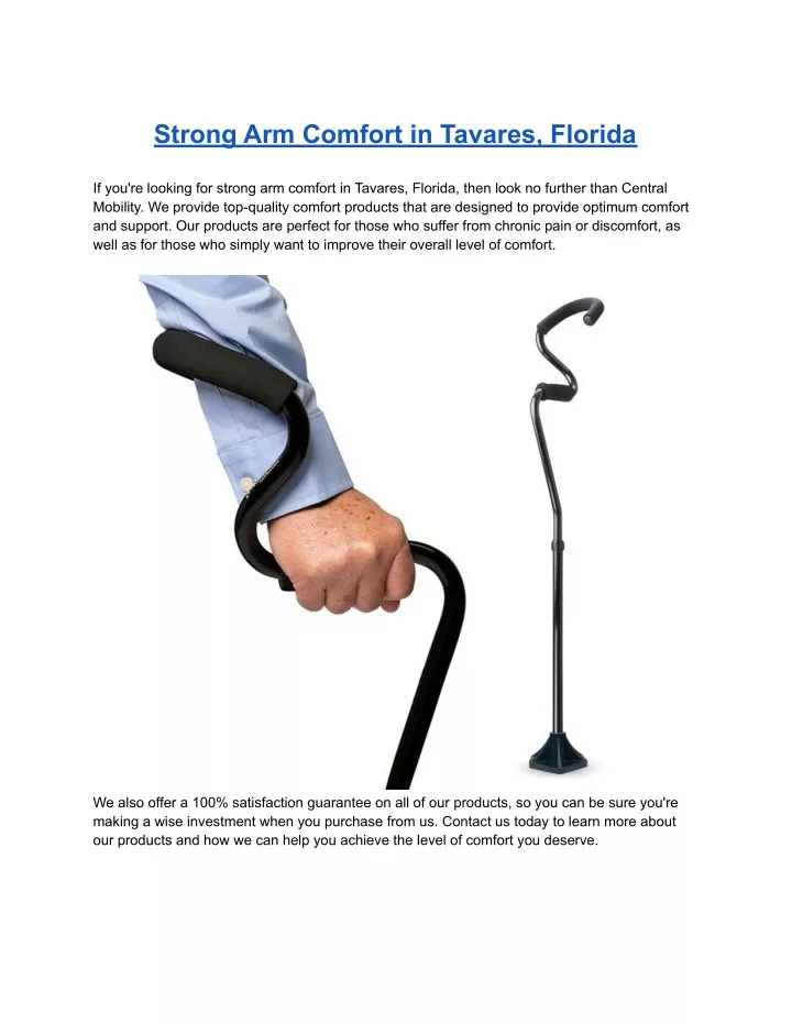 strong arm comfort in tavares florida