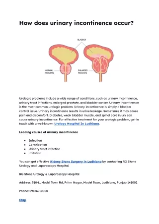 How does urinary incontinence occur?