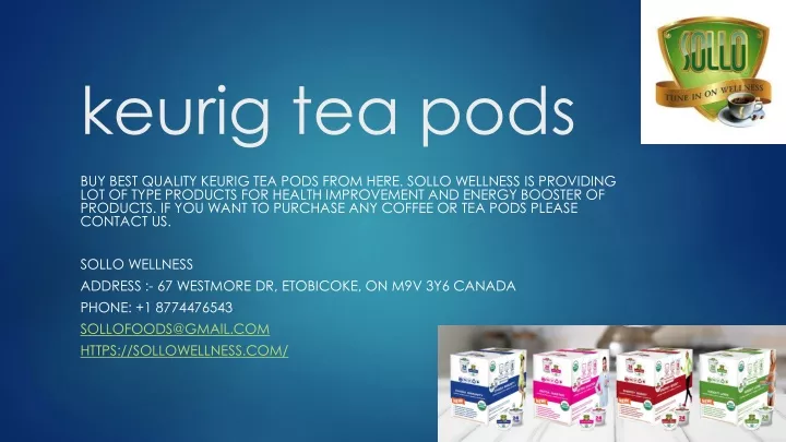 keurig tea pods