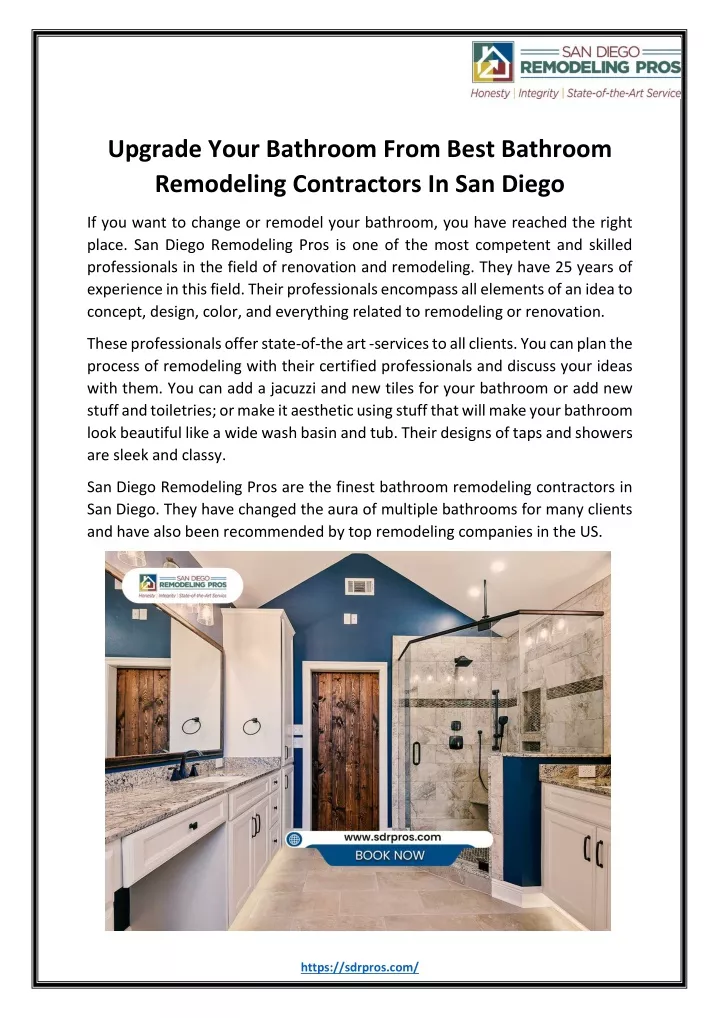 PPT - Upgrade Your Bathroom From Best Bathroom Remodeling Contractors ...
