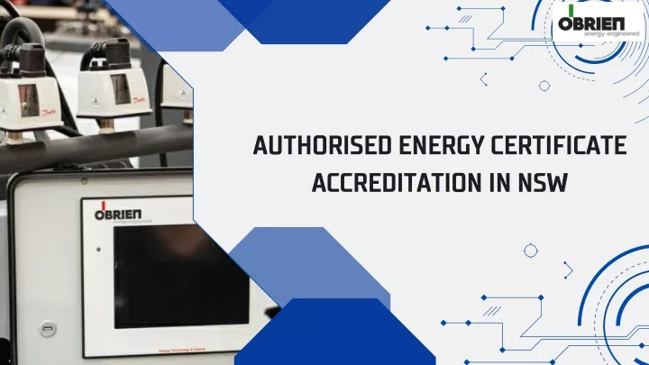 authorised energy certificate accreditation in nsw
