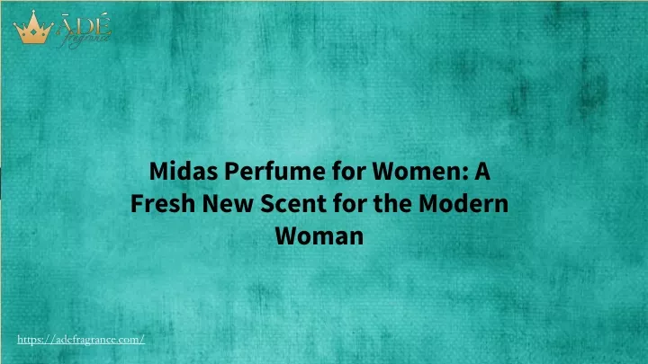midas perfume for women a fresh new scent