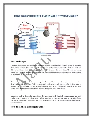 how does the heat exchanger system work