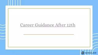 Career Guidance After 12th