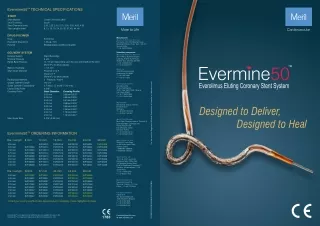 Know About the Latest Drug Eluting Stent - Evermine 50 Online at Meril Life